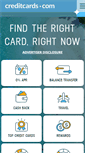 Mobile Screenshot of creditcards.com