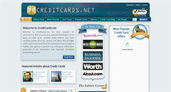 Desktop Screenshot of creditcards.net